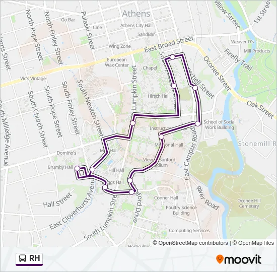 RH Bus Line Map