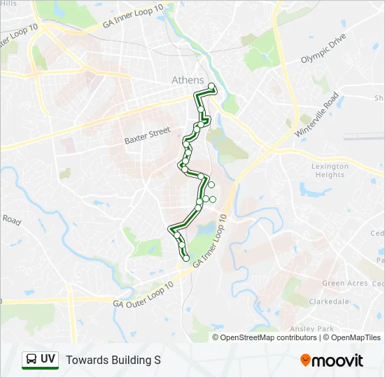 UV Bus Line Map