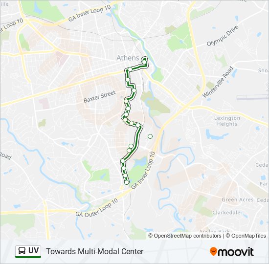 UV bus Line Map