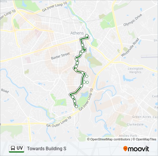 UV bus Line Map