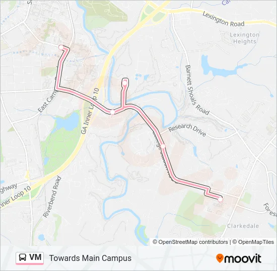 VM Bus Line Map