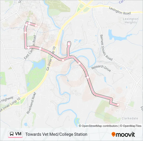 VM Bus Line Map