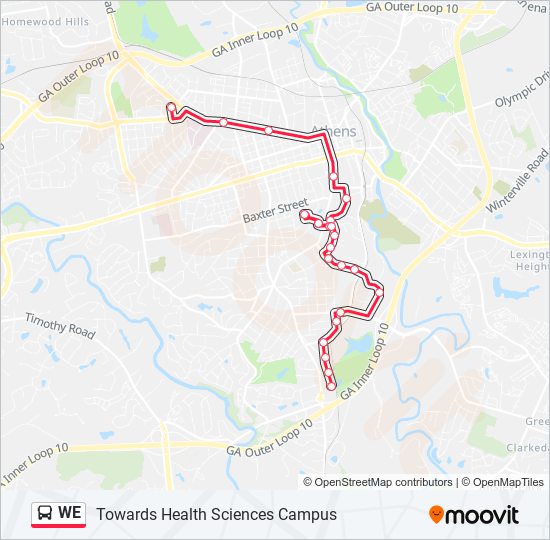 WE bus Line Map