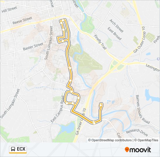 ECX bus Line Map