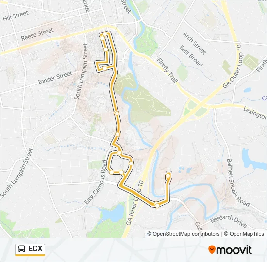 ECX Bus Line Map