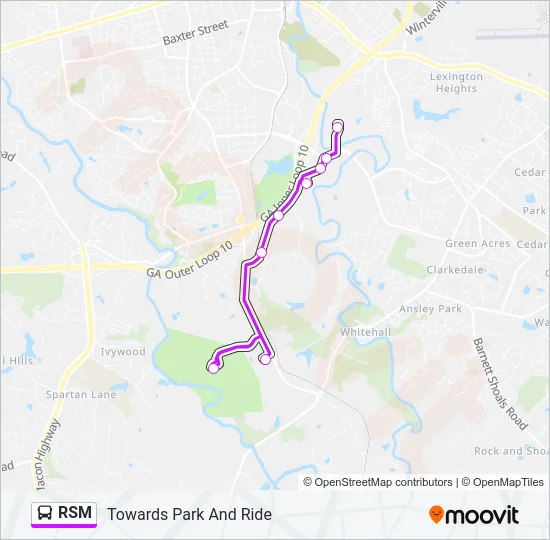 RSM Bus Line Map