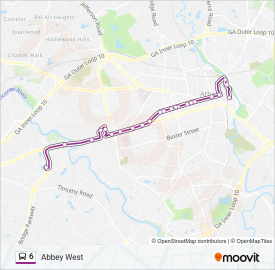 6 Bus Line Map