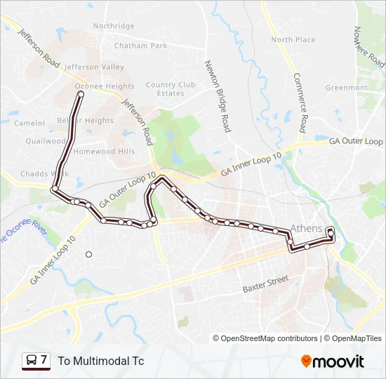 7 Bus Line Map