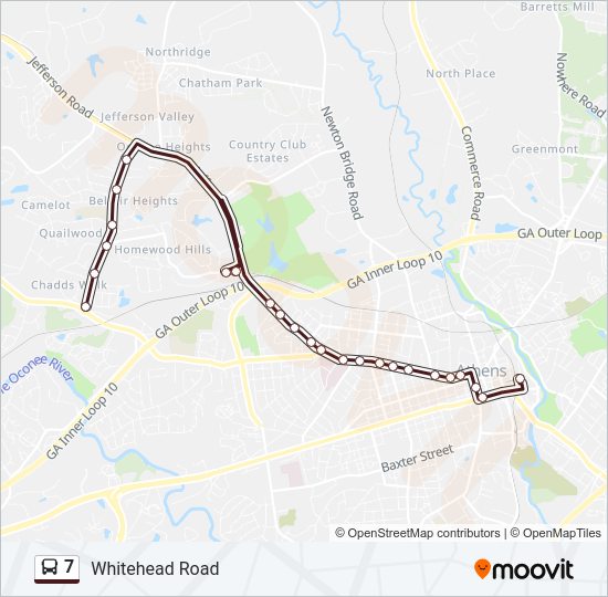 7 bus Line Map