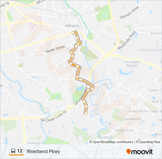 12 Bus Line Map