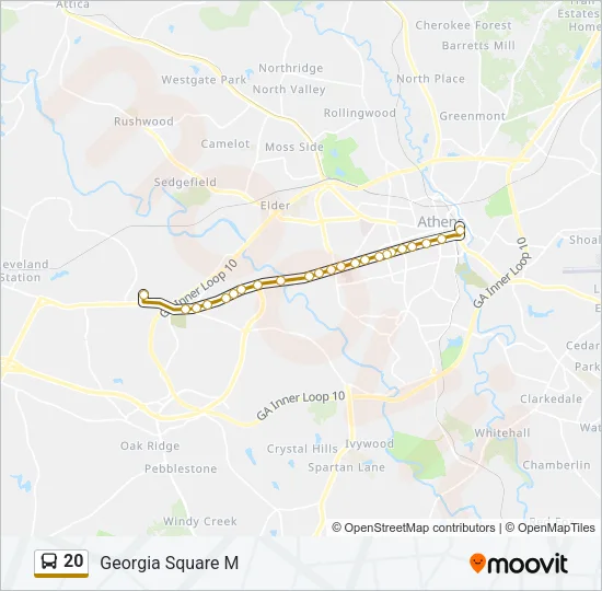 20 Bus Line Map