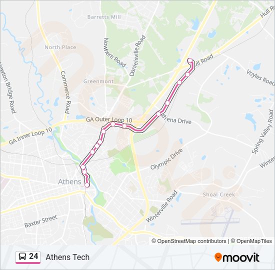 24 Bus Line Map