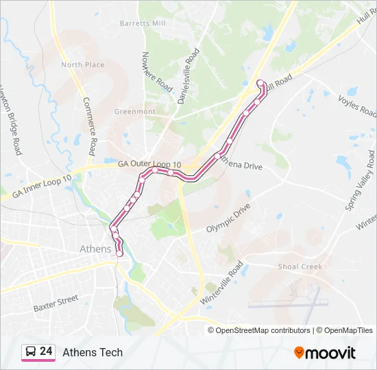 24 Bus Line Map
