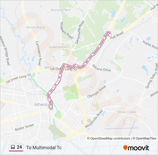 24 Bus Line Map