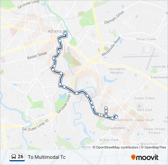 26 Bus Line Map