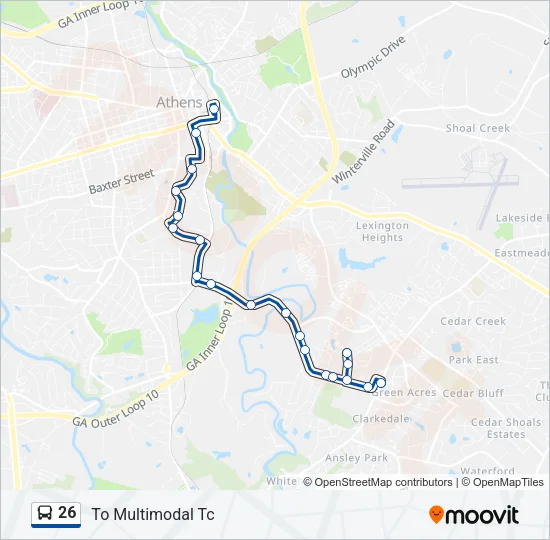 26 Bus Line Map