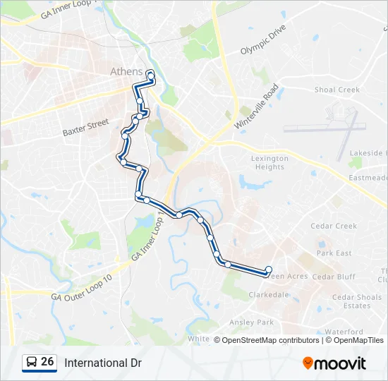 26 Bus Line Map