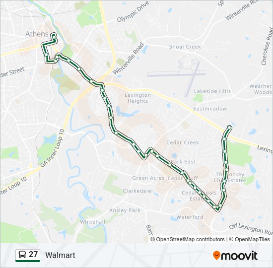 27 Bus Line Map
