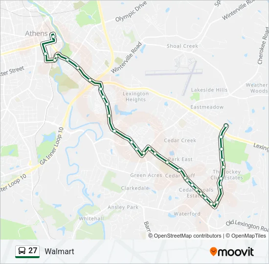 27 Bus Line Map