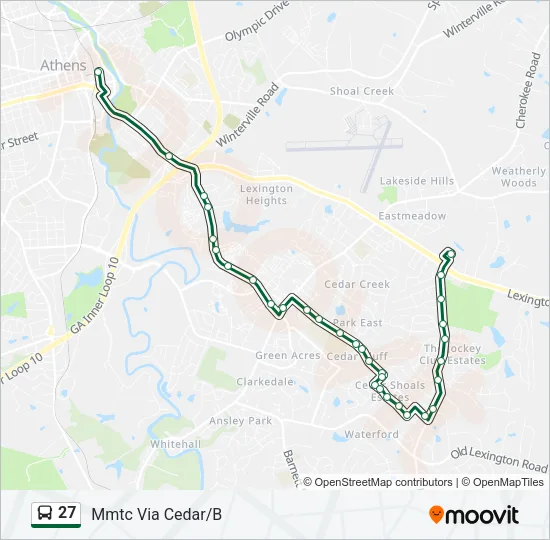 27 Bus Line Map