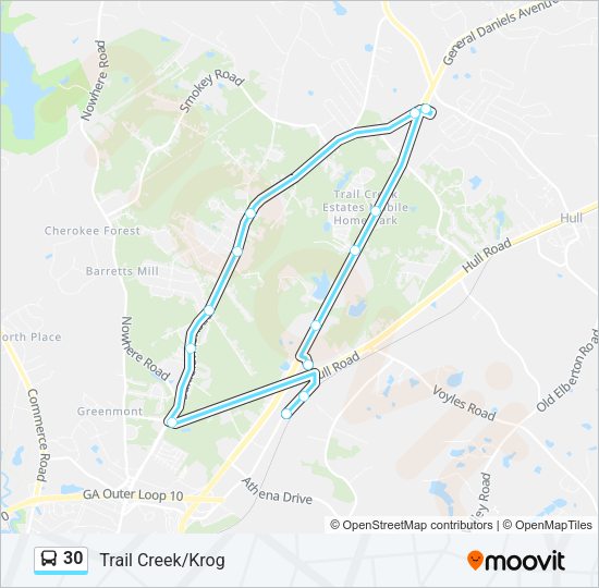 30 Bus Line Map