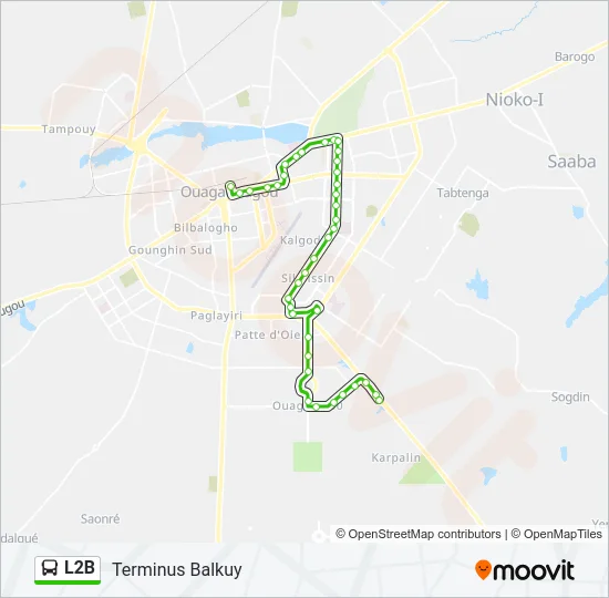 L2B Bus Line Map