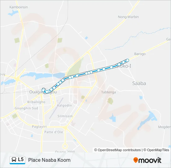 L5 Bus Line Map