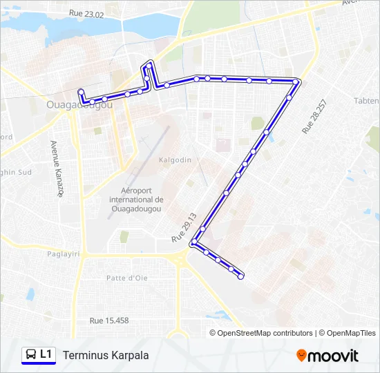 L1 Bus Line Map