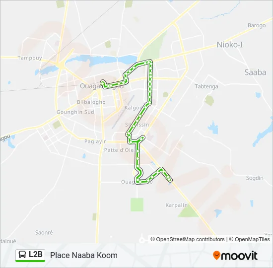 L2B Bus Line Map