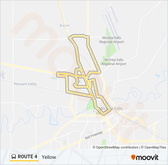 ROUTE 4 Bus Line Map