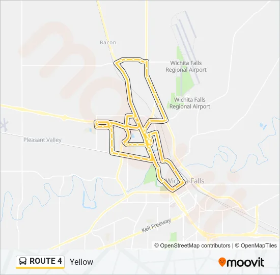 ROUTE 4 Bus Line Map