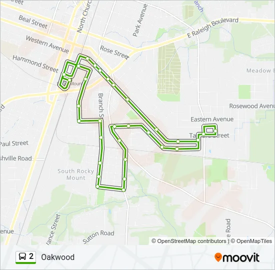 2 Bus Line Map