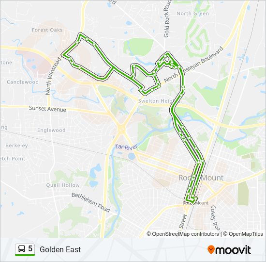 5 bus Line Map