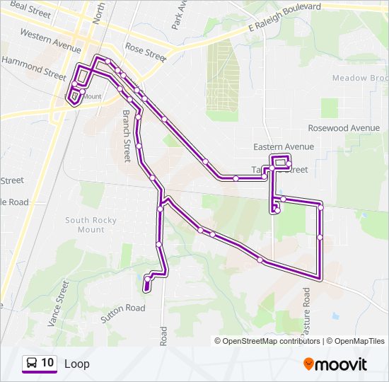 Mapa de 10 de autobús