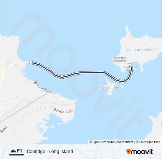 F1 ferry Line Map