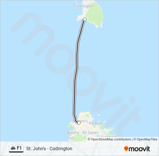 F1 Ferry Line Map