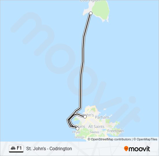 F1 ferry Line Map