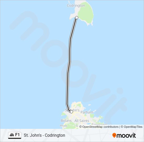 F1 ferry Line Map