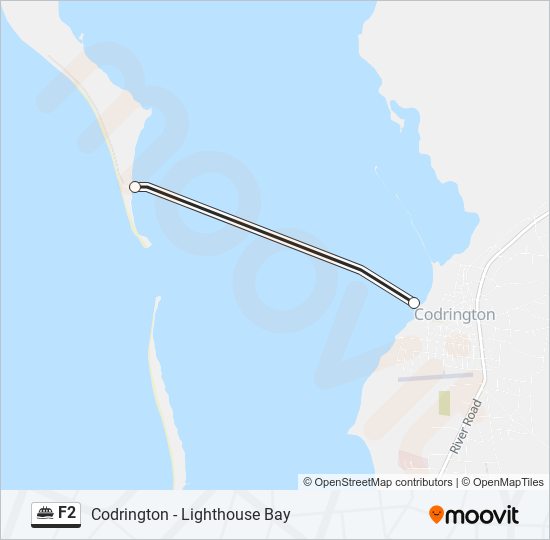 F2 ferry Line Map