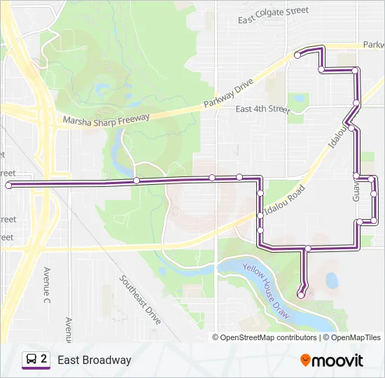 2 Bus Line Map