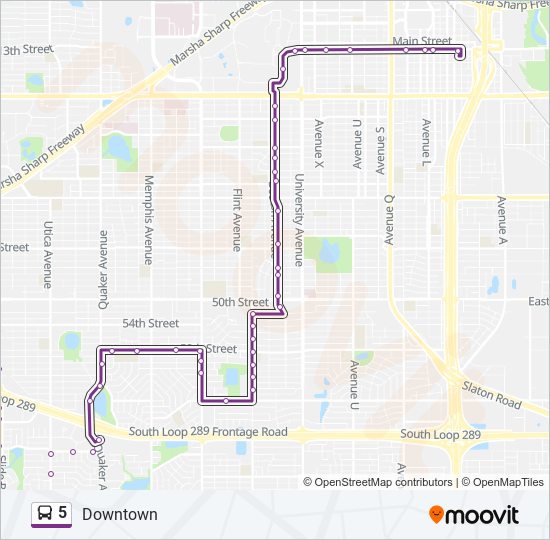 5 bus Line Map