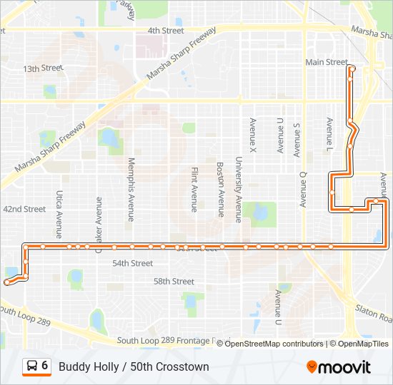 6 bus Line Map