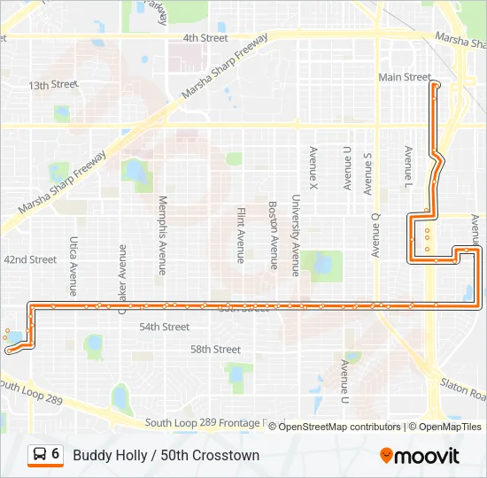 6 Bus Line Map