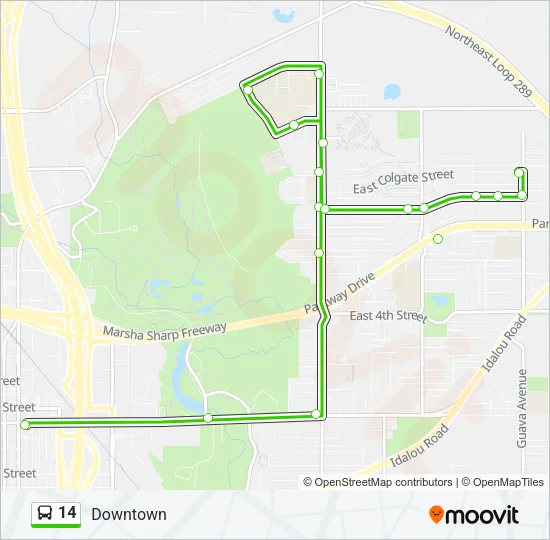 14 Bus Line Map