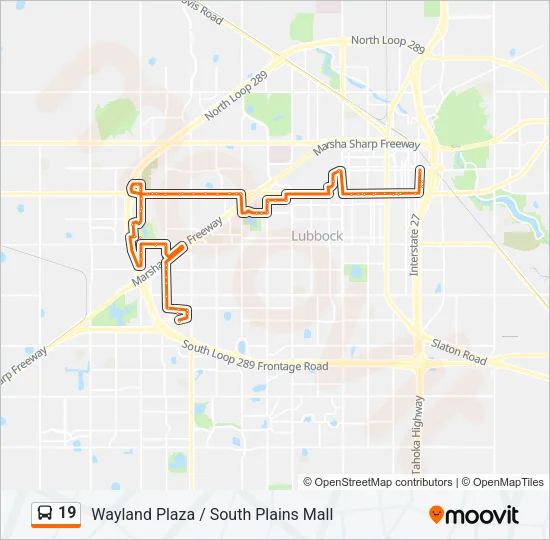 19 Bus Line Map