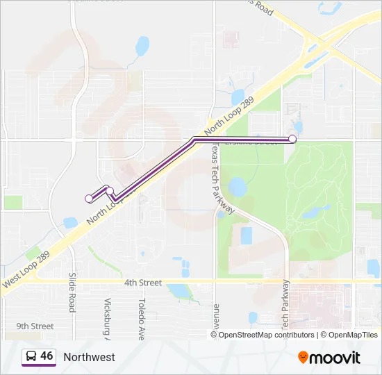 46 Bus Line Map