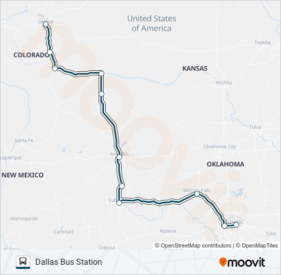 GREYHOUND US1144 bus Line Map