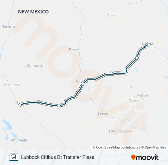 GREYHOUND US1192S Bus Line Map