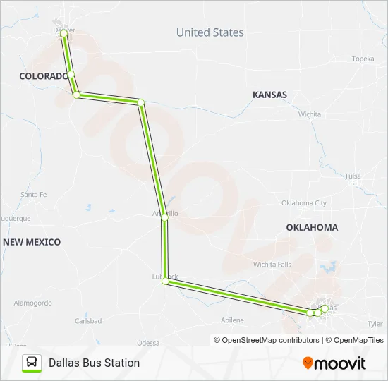 FLIXBUS 2245 Bus Line Map