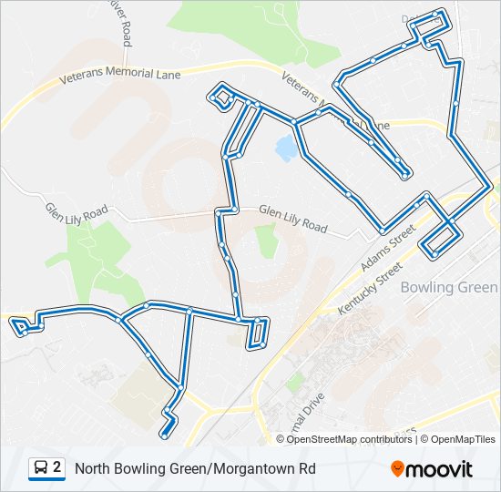 Mapa de 2 de autobús